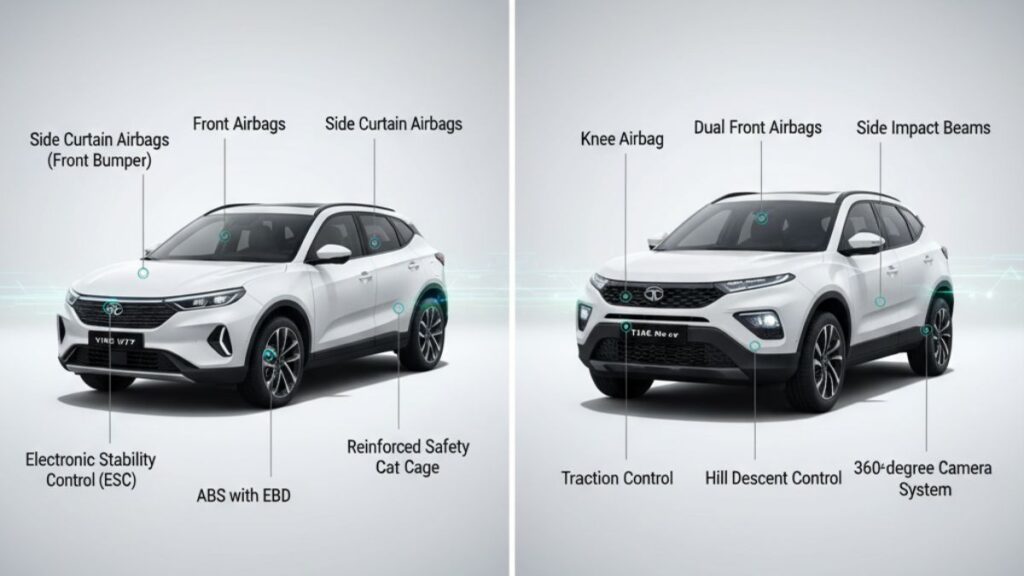 VinFast VF7 vs Tata Harrier.ev Full Comparison 2025