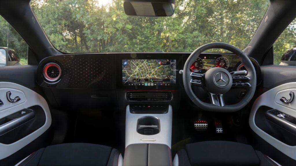 Mercedes Benz CLA Electric Car Interior