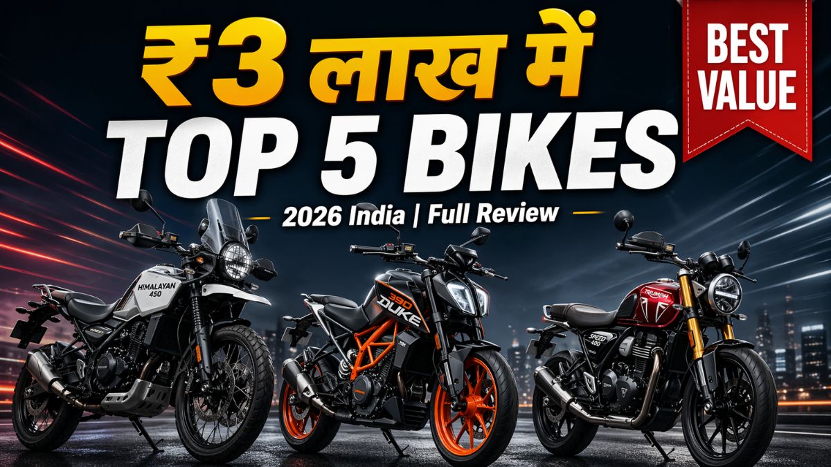 Top 5 Bikes Under 3 Lakhs in India 2026