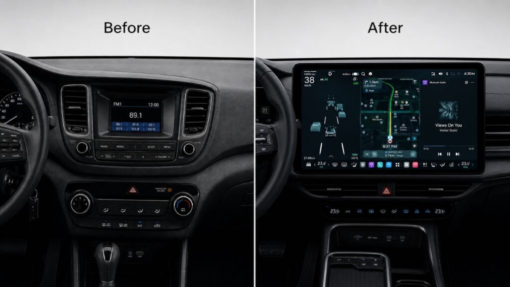 Hyundai Pleos Connect vs purana BlueLink system comparison